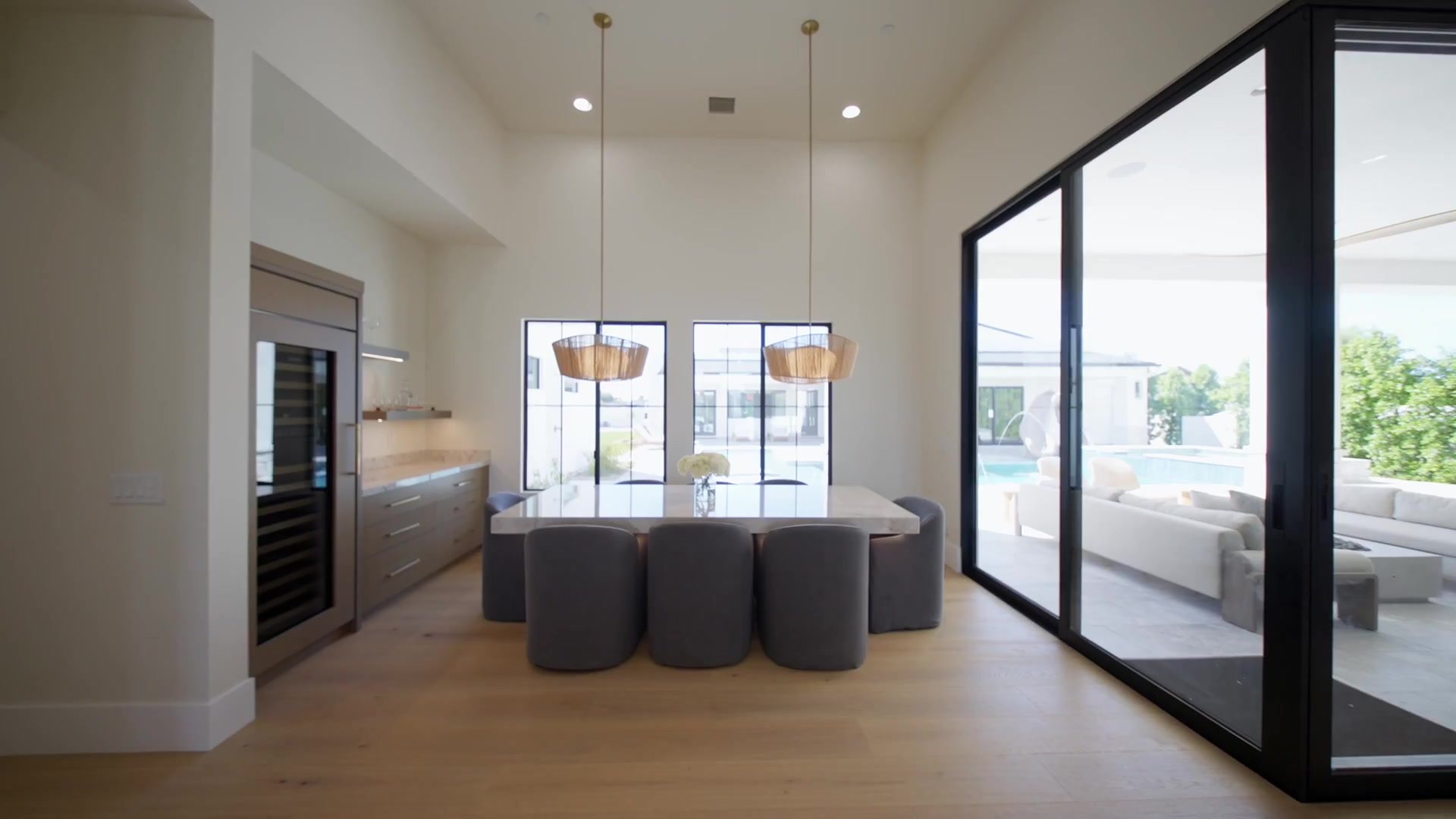 6235 E Aster Dr, dining and steel glass, built by Bel Aire