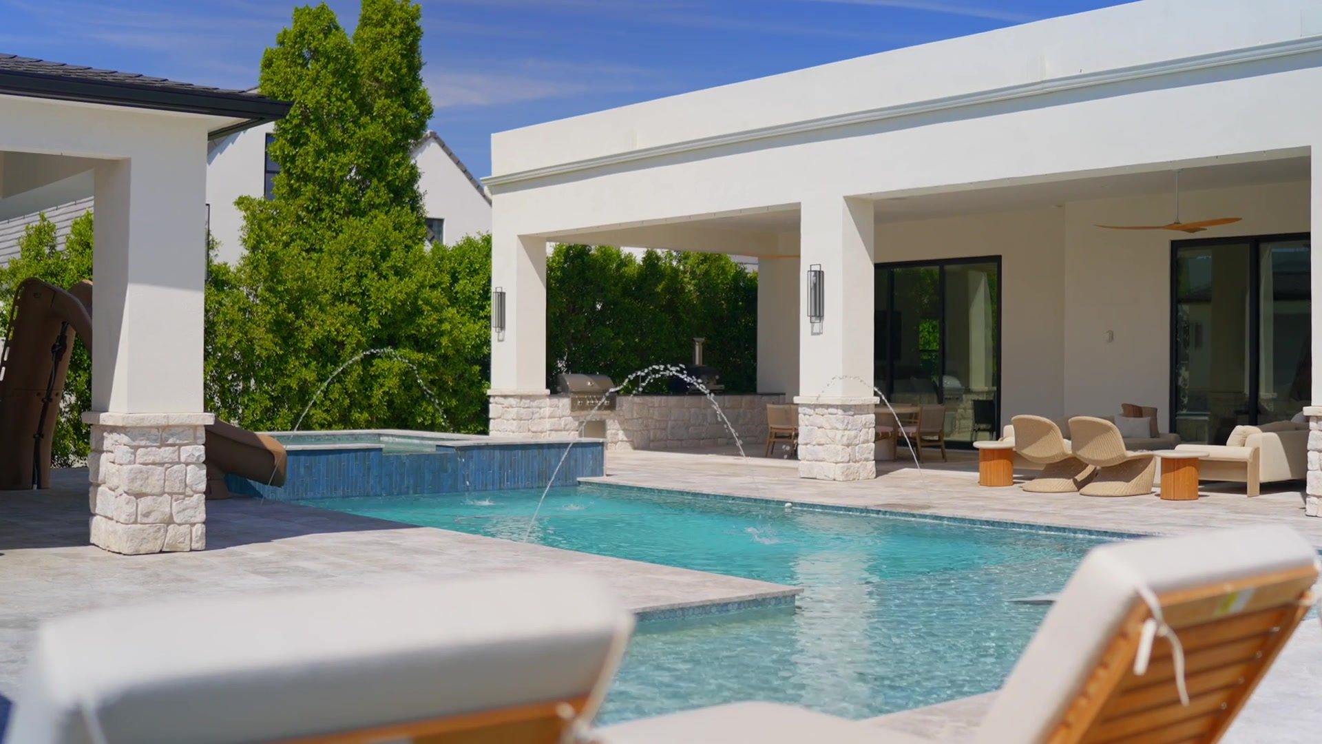 Pool and covered patio at 6235 E Aster Dr