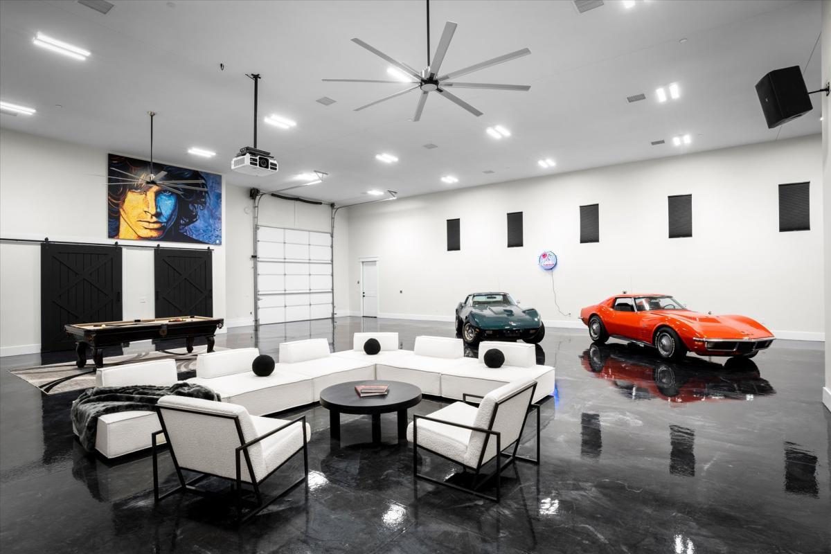 Game room and car gallery, built by Bel Aire