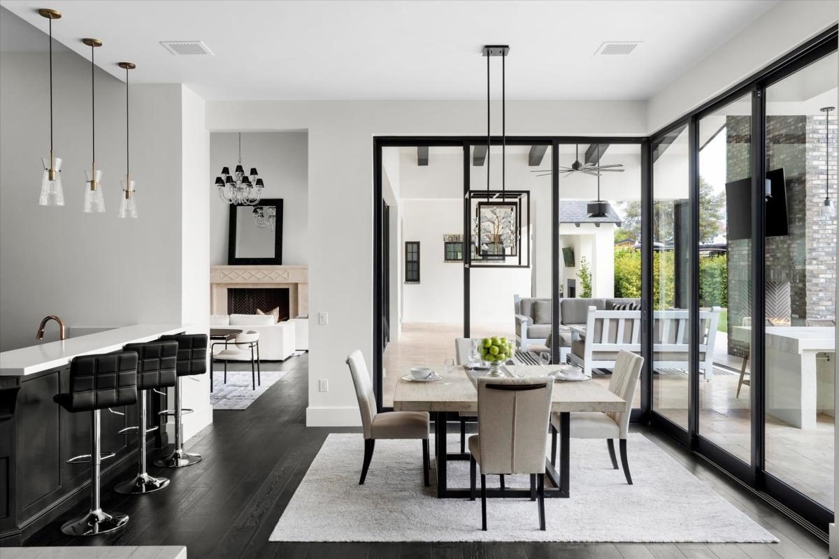 Kitchen and dining, built by Bel Aire