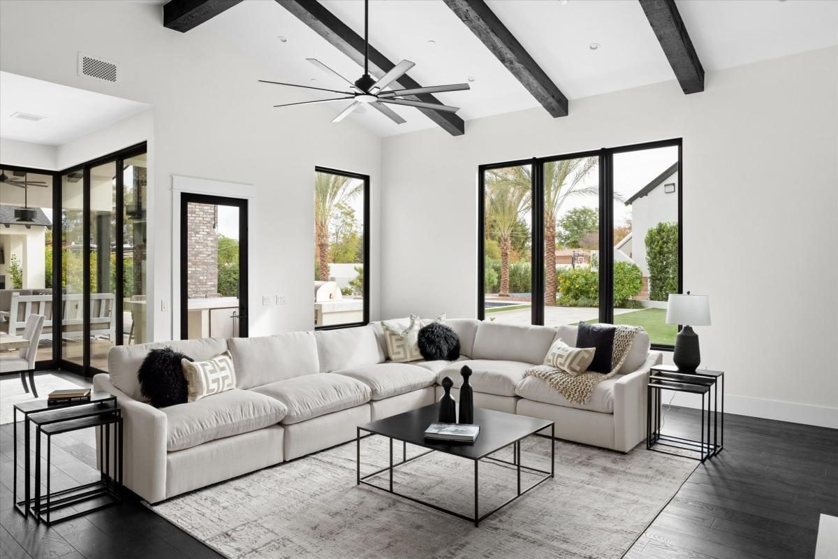 Living room, built by Bel Aire